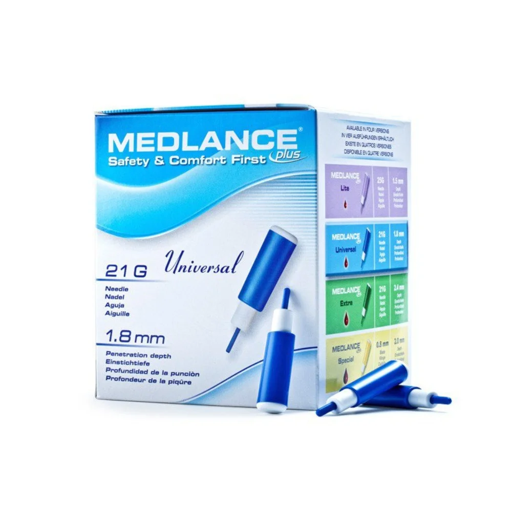 Ланцеты Medlance Plus Universal (21G x 1,8mm) упаковка №200