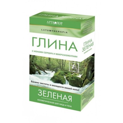 Глина косметическая зеленая Lutumtherapia 100г упаковка №1