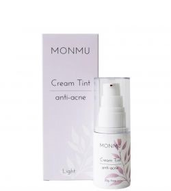 MONMU Крем-тинт Anti-acne с мерцающим эффектом тон натуральный 30г №1