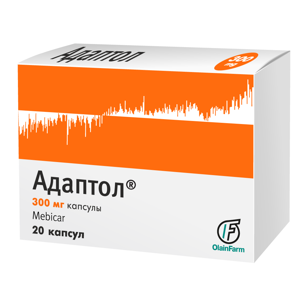 Адаптол капсулы 300мг упаковка №20