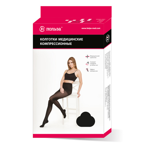 Колготки мед. компрессионные м.5002 2 кл. к. р.4 (L) рост 2 бежевые упаковка №1