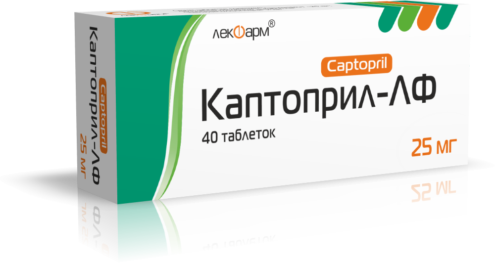 Каптоприл-ЛФ таблетки 25мг упаковка №40