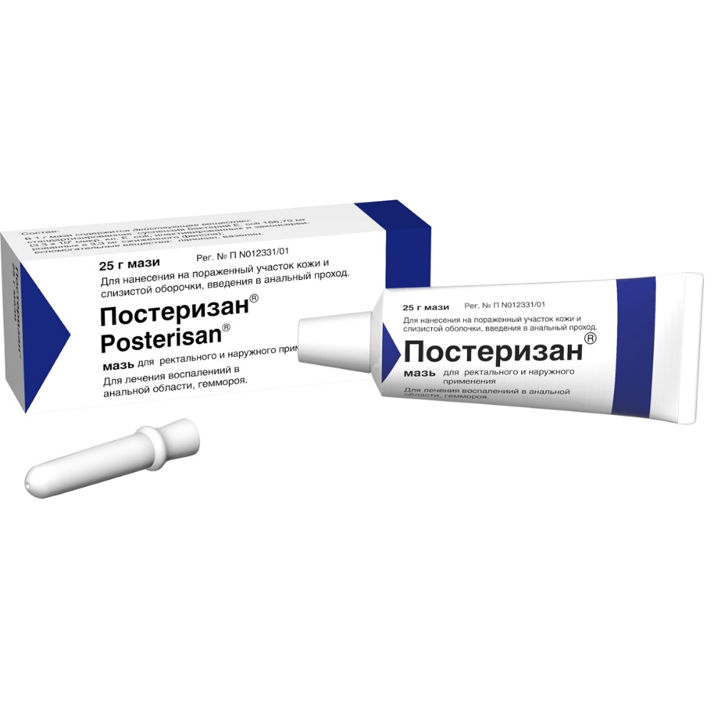 Постеризан мазь ректальн. 25г туба с апликатором №1