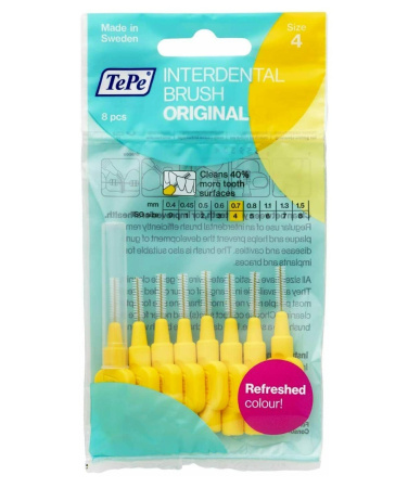 Межзубный ершик TePe Original size 4 (0.7mm) №8