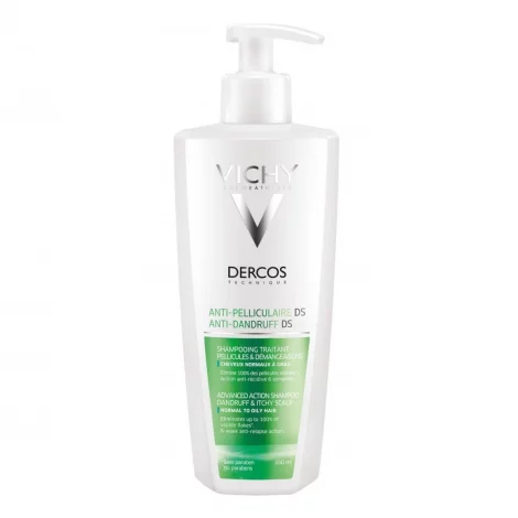 VICHY Dercos Technique DS шампунь-уход против перхоти для норм. и жирн. волос интенсивный 390мл №1