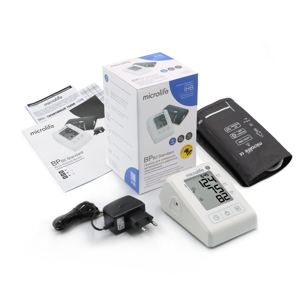 Измеритель артериальн. давления автомат. Microlife BP B2 Standard с адаптером, манжетой M-L (22-42см) №1