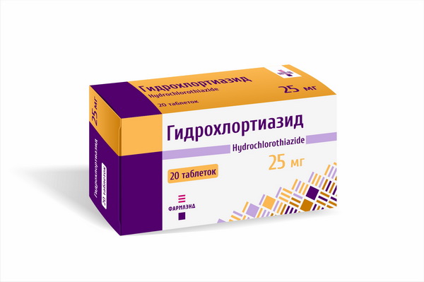 Гидрохлортиазид таблетки 25мг упаковка №20