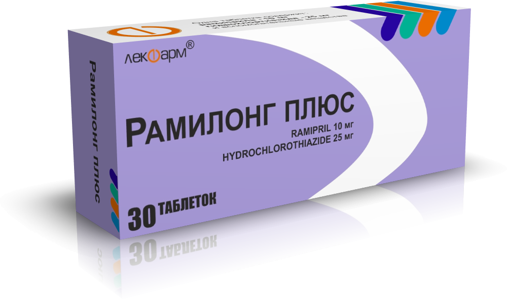 Рамилонг плюс таблетки 10мг 25мг упаковка №30
