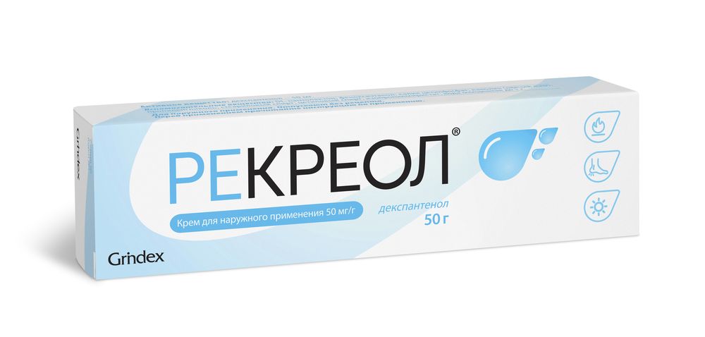 Рекреол крем для наруж. прим. 50мг/г 50г туба №1