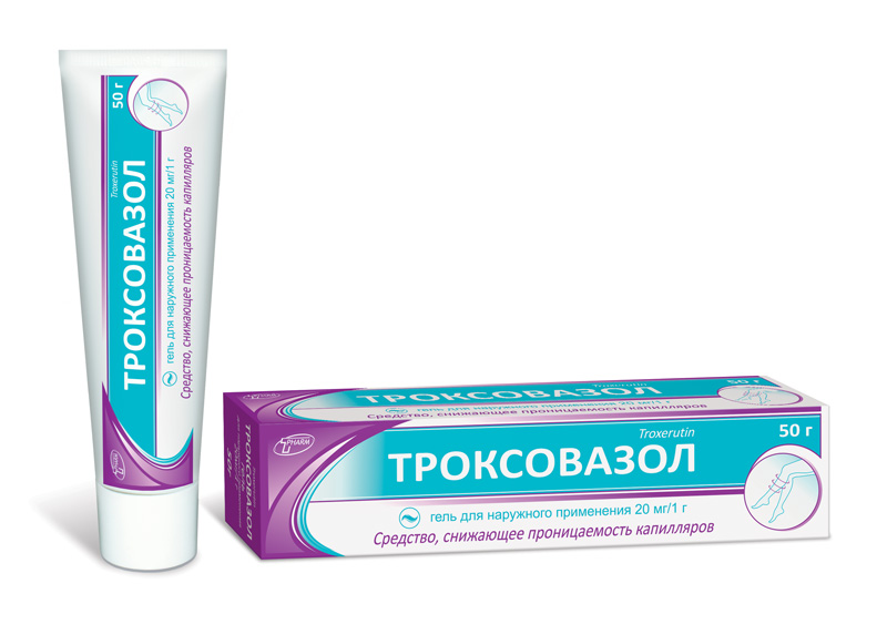 Троксовазол гель для наруж. прим. 20мг/г 50г туба №1