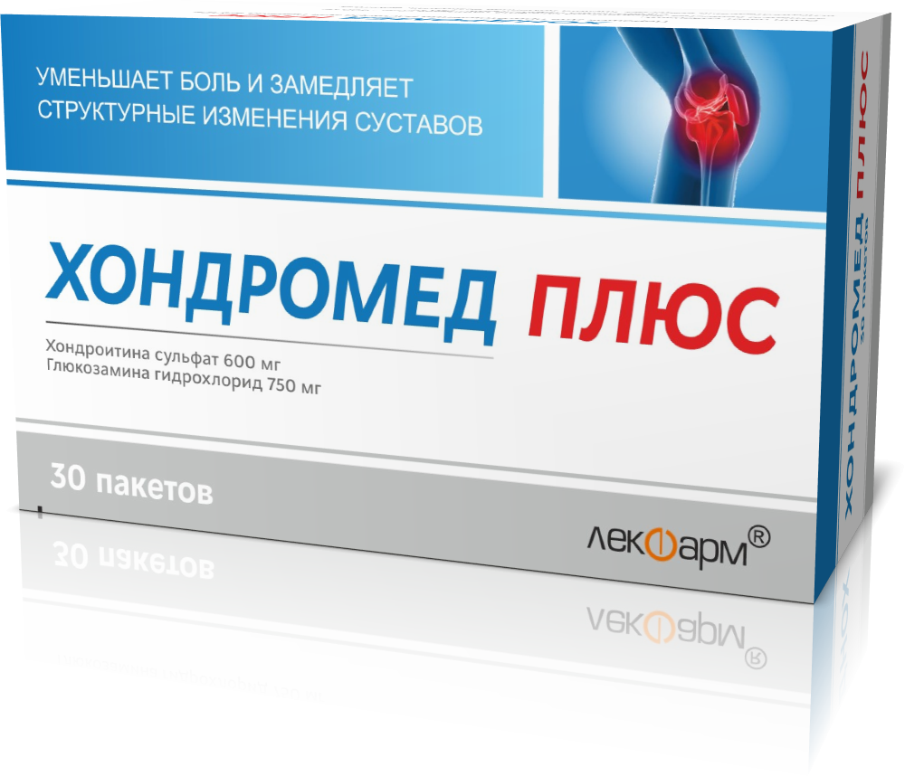 Хондромед плюс пор-к для приг. р-ра для приема внутрь 600мг 750мг пакет №30