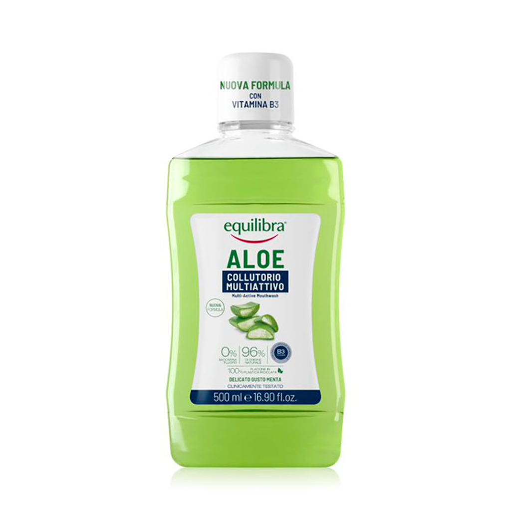 Equilibra Aloe ополаскиватель для полости рта мультиактивный 500мл №1