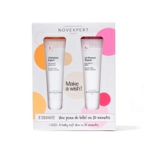 Novexpert Vitamin C скраб отшелуш. д/сияния кожи 50мл+Hyaluronic acid маска д/прид. упруг. коже 50мл набор №1