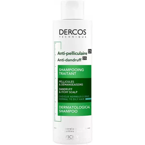 VICHY Dercos Technique DS шампунь-уход против перхоти для норм. и жирн. волос интенсивный 75мл №1