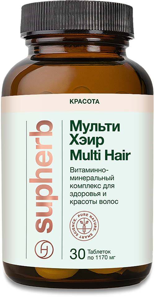 Мульти Хэир БАД таблетки 1 170мг флакон №30