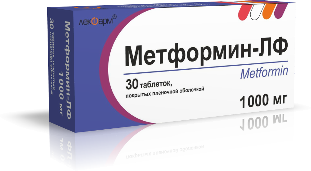Метформин-ЛФ таблетки п/о 1 000мг упаковка №30