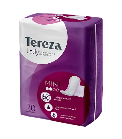 Прокладки урологические для женщин TerezaLady Mini упаковка №20