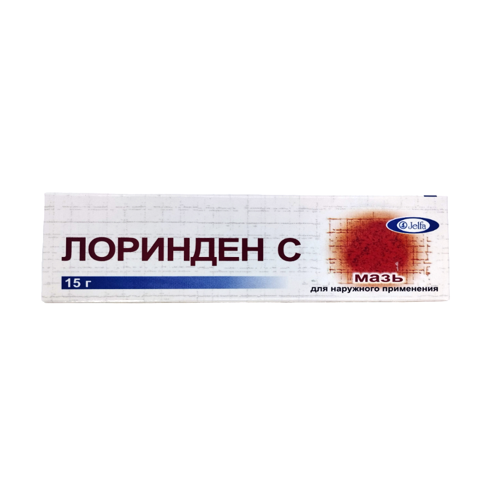 Лоринден С мазь 0,2мг/г 30мг/г 15г туба №1